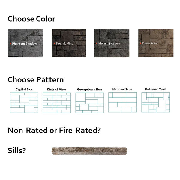 Evolve Stone District View Flat Faux Stone Fire Rated Wall Paneling